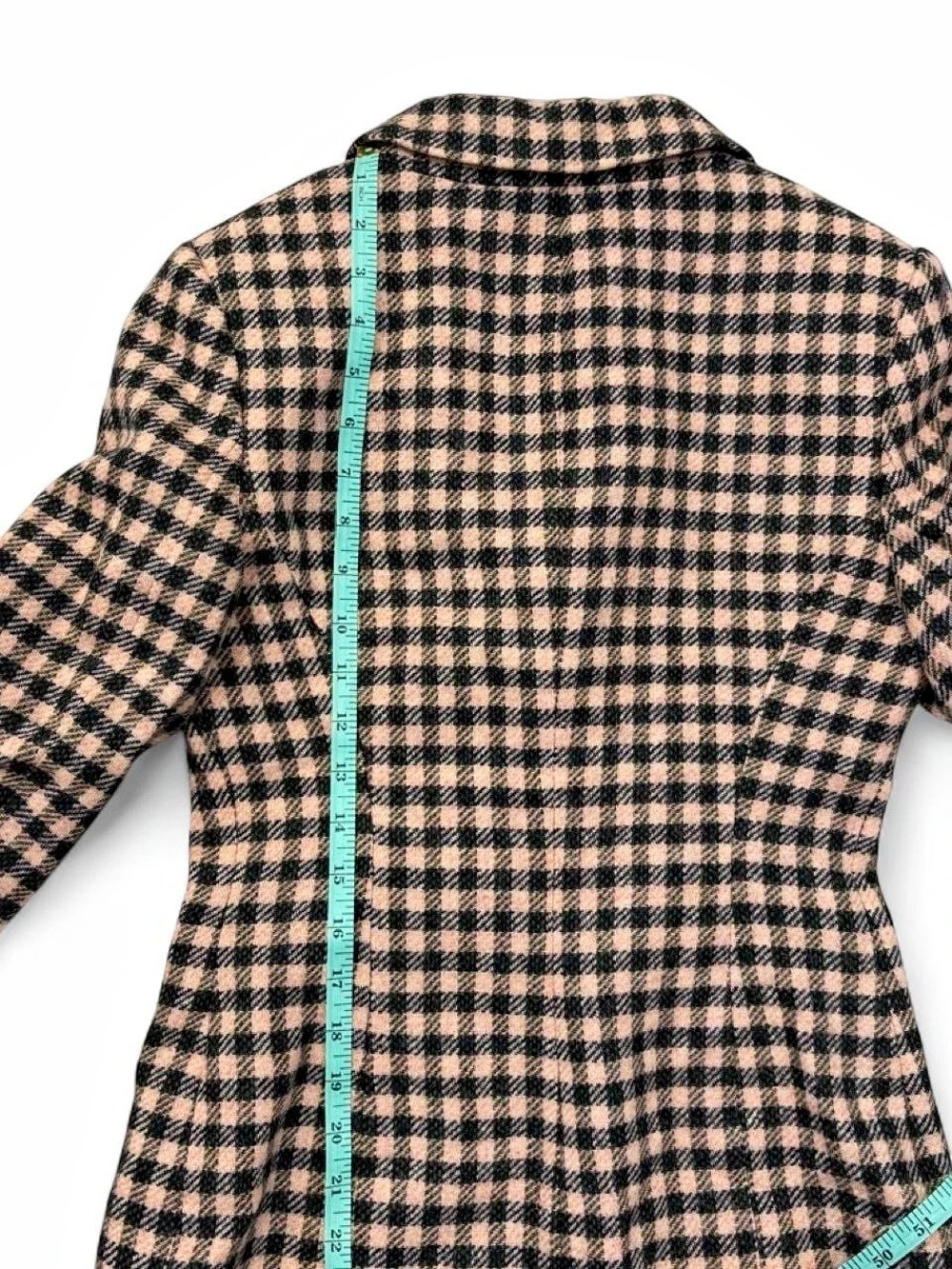 Boden British Tweed by Moon blazer Houndstooth Wool Blazer in Pink & dark green - Picture 7 of 7